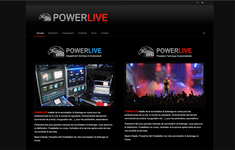 PowerLive création site internet en Corse